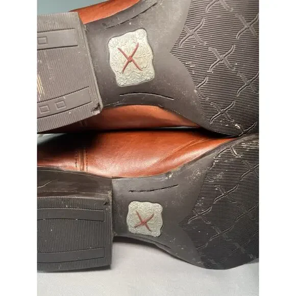 Twisted X Western Brown Cowboy Boots Mens R Toe 14" Tall Size 13EE MWT002 - Picture 15 of 15